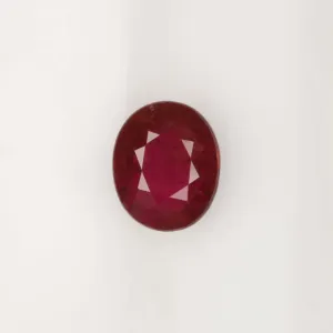 1.54ct BRIGHT RED NATURAL RUBY LOOSE GEMSTONE OVAL SHAPE CUT EARTH MINED 1.5ct