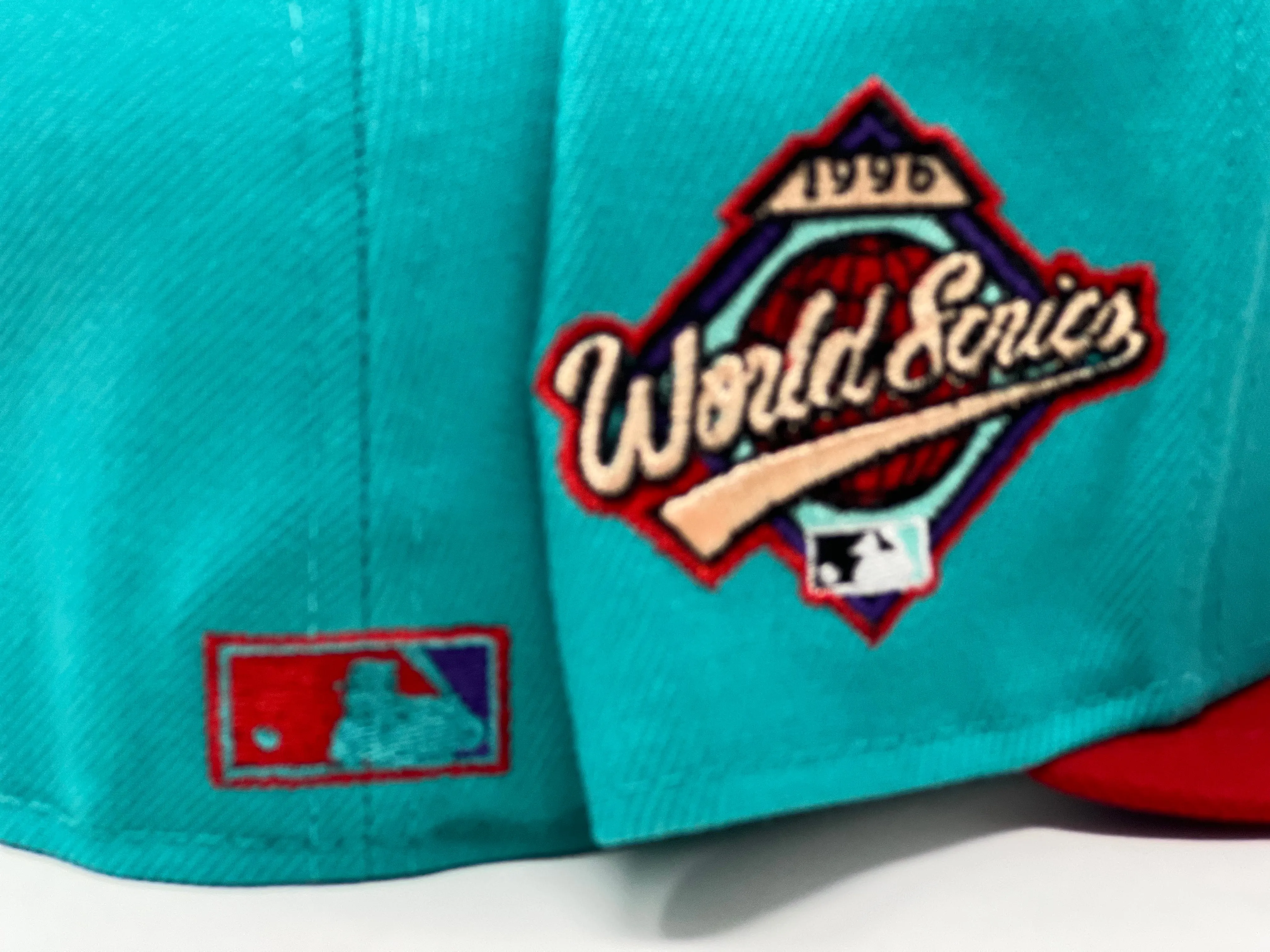 Atlanta Braves 1996 World Series Purple Brim Fitted Hats