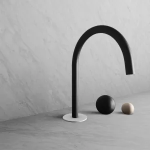 BARiL B35-8100-00L-KI-120 Wall-Mounted Lavatory Faucet Spout With Deck Mounted Handles