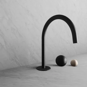 BARiL B35-8100-00L-KK-120 Wall-Mounted Lavatory Faucet Spout With Deck Mounted Handles