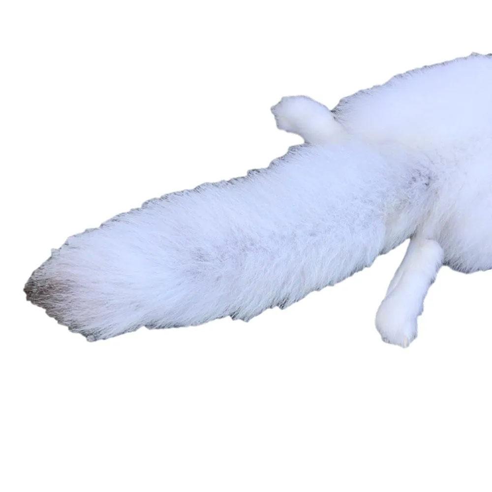 Beautifully Tanned Artic Fox Pelt - Pure White Fur Hide