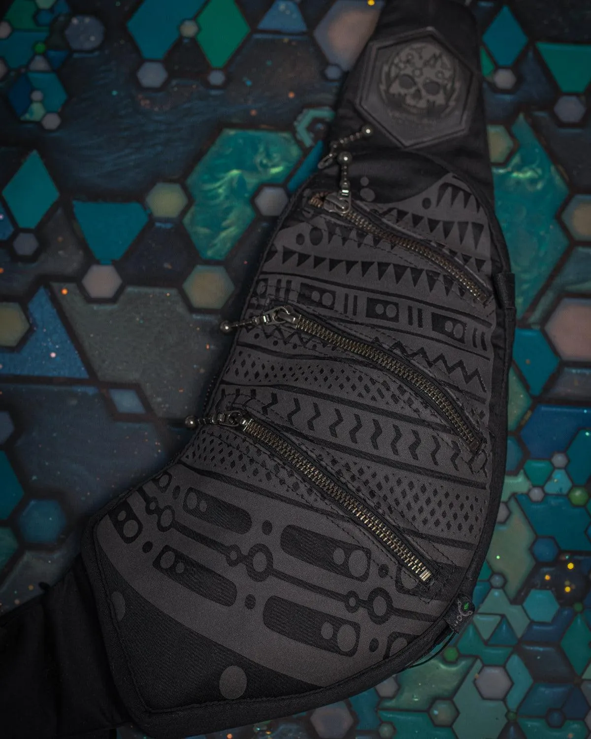 Botta Bag / Cotton Printed Black - TRIBALSEA