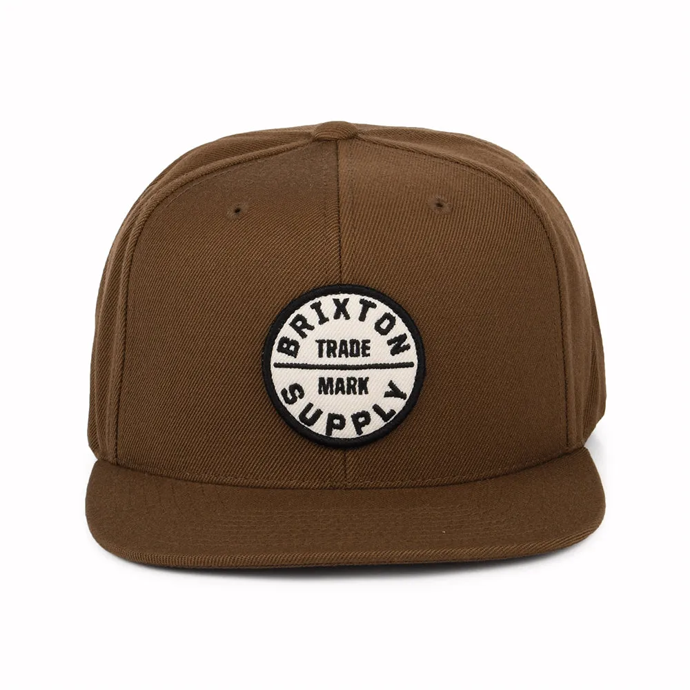 Brixton Hats Oath III Snapback Cap - Brown