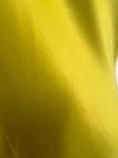 Chartreuse Bias Column Dress