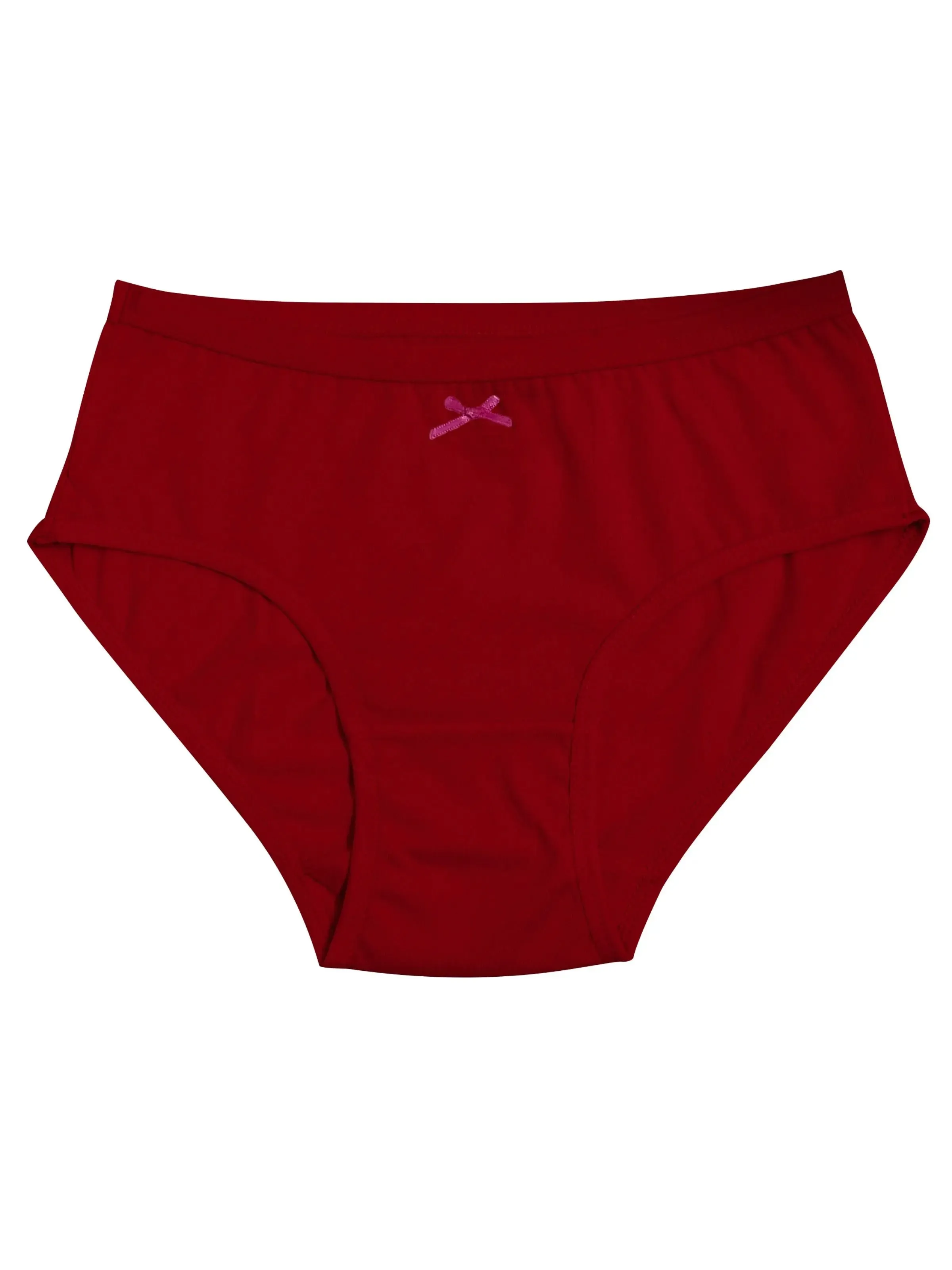 Cotton Hipster Briefs | Breathable | Elasticated Waistband | Blue, Red & Pink Solid Panties