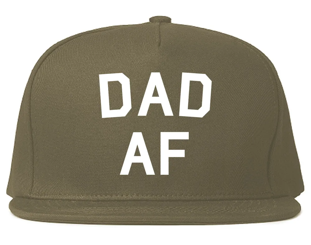 Dad AF New Father Funny Mens Snapback Hat
