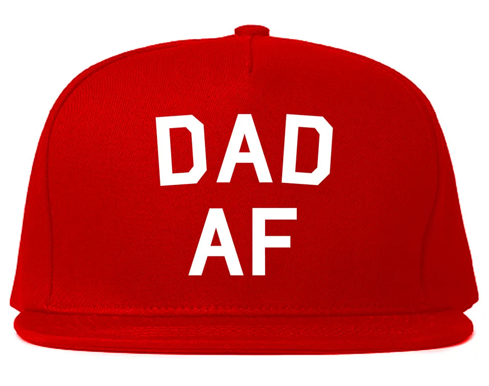 Dad AF New Father Funny Mens Snapback Hat