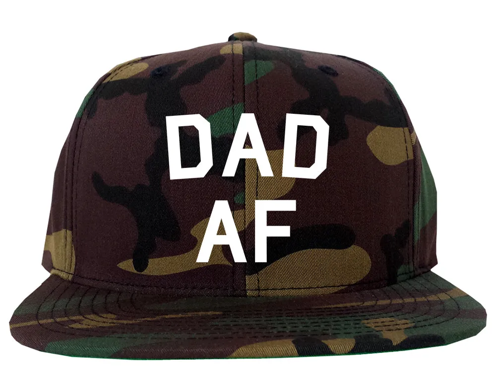 Dad AF New Father Funny Mens Snapback Hat