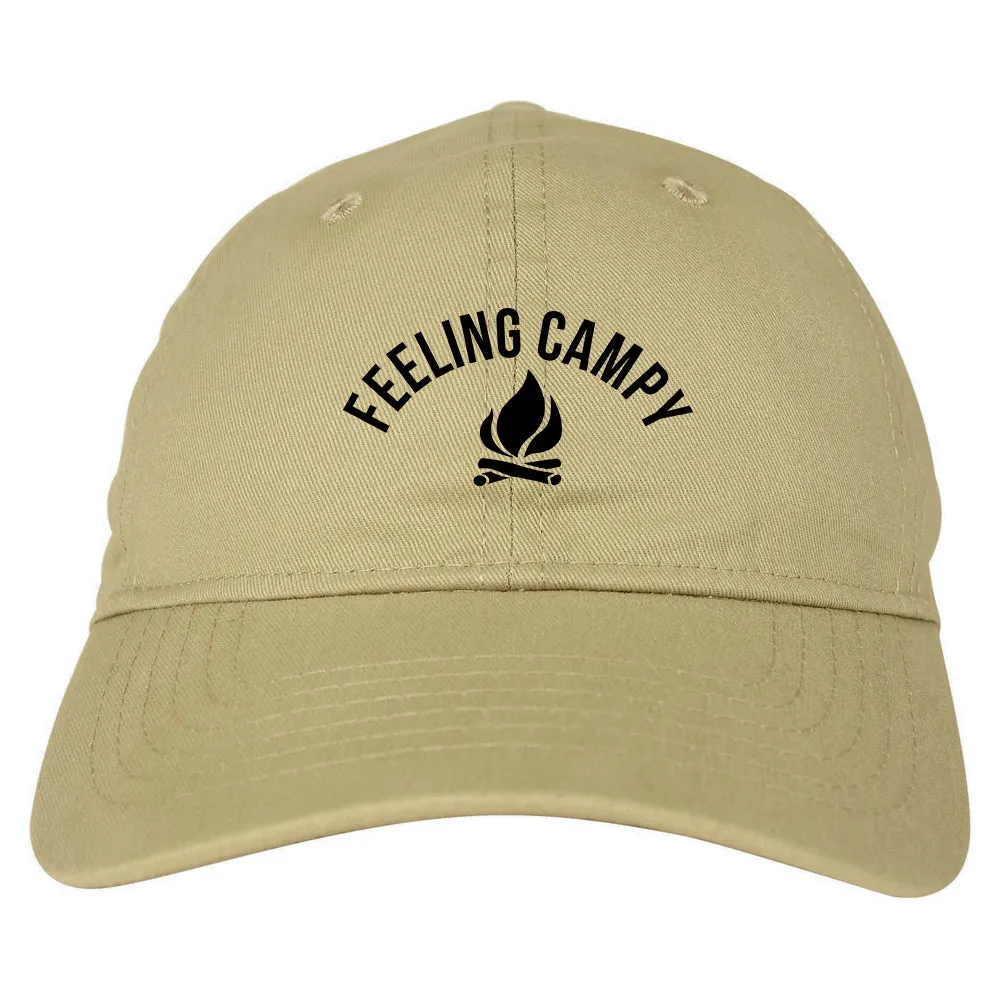 Feeling Campy Camp Fire Outdoor Mens Dad Hat Baseball Cap