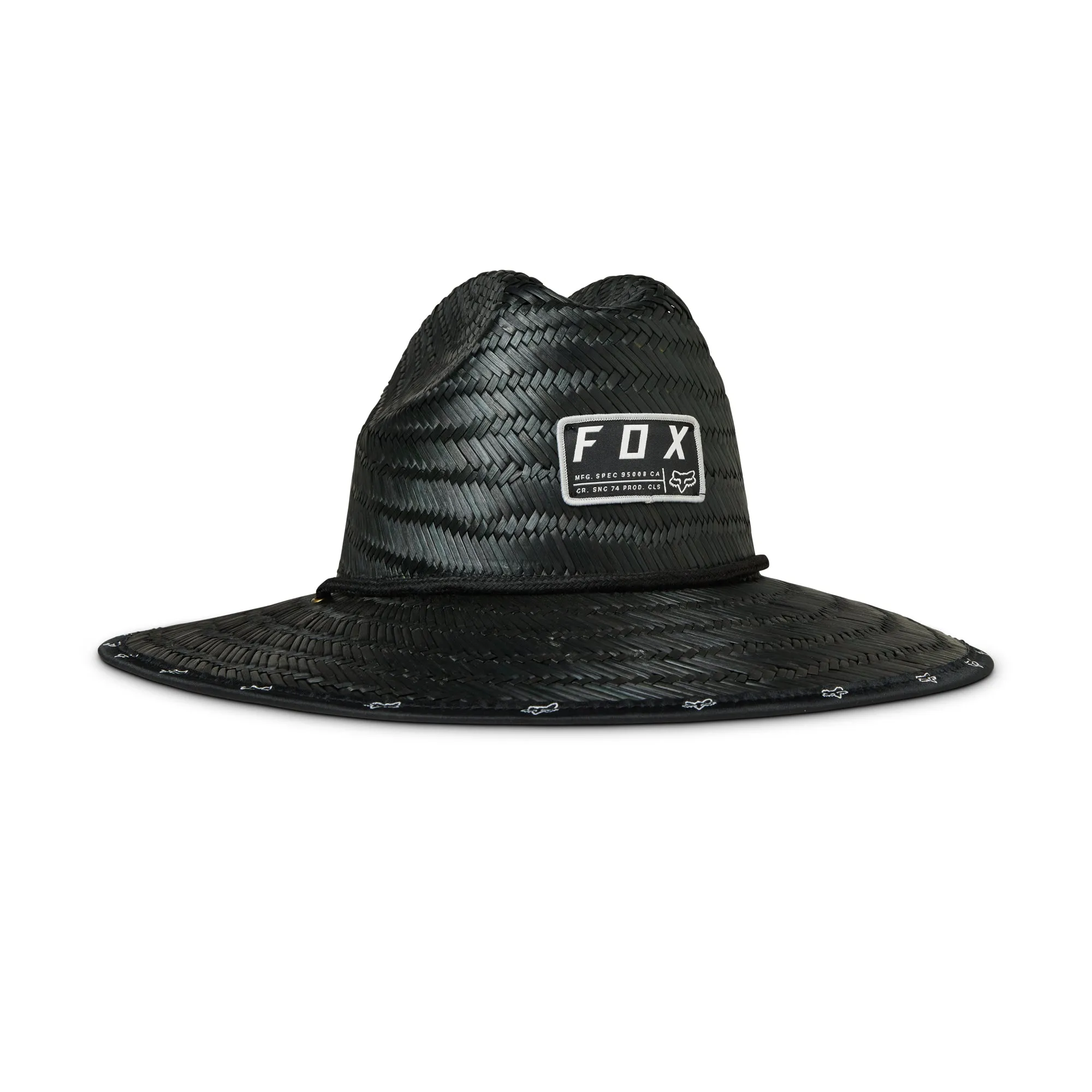 Fox Racing  Non Stop 2.0 Straw Hat Sun Protector Summer Spring Comfort Casual - Black -