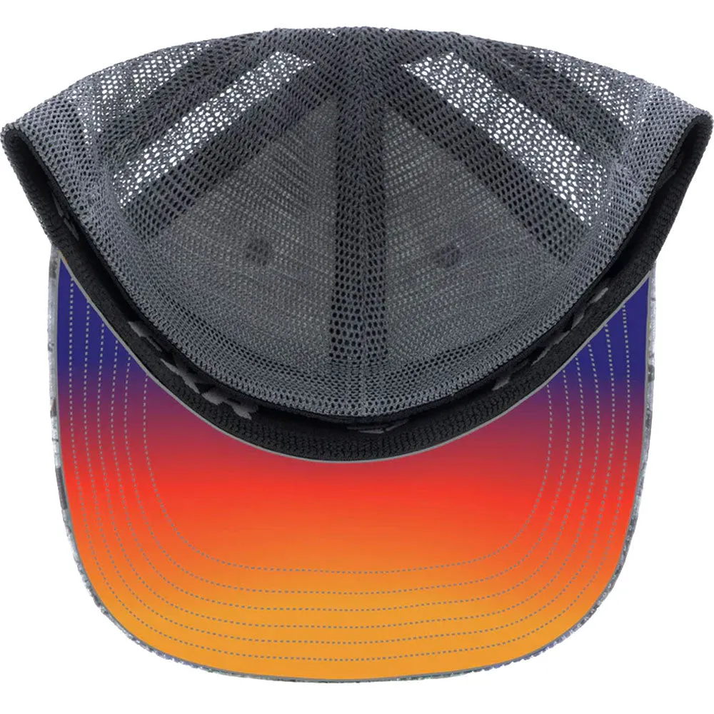 FXR  Cast Baseball Hat Cap Curved Brim Mesh Flex Band Comfort Grey Ink Charcoal