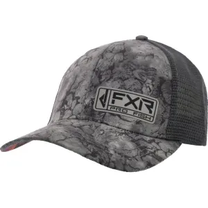 FXR  Cast Baseball Hat Cap Curved Brim Mesh Flex Band Comfort Grey Ink Charcoal