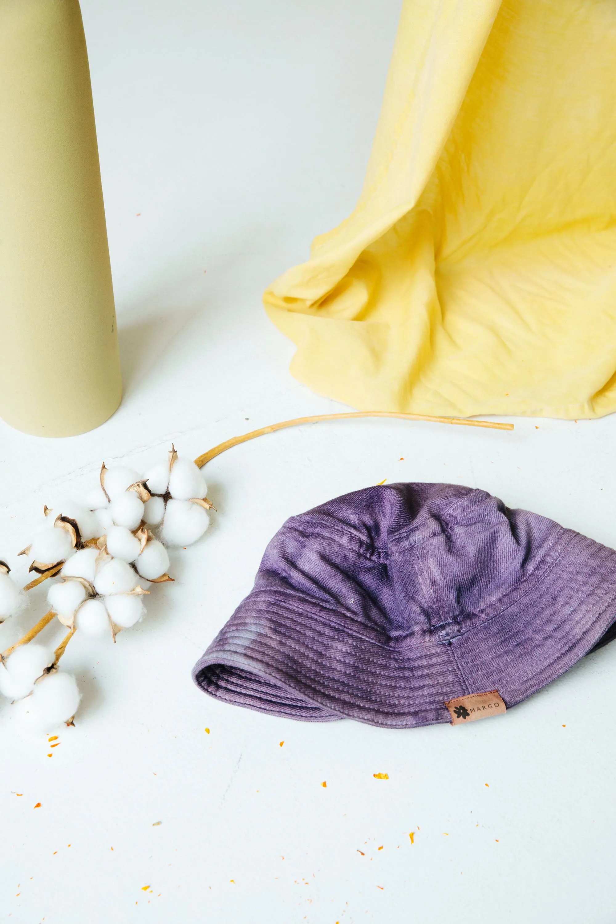 Hand-Dyed Cotton Bucket Hat - Logwood