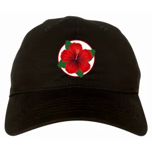Hibiscus Flower Chest Mens Dad Hat Baseball Cap