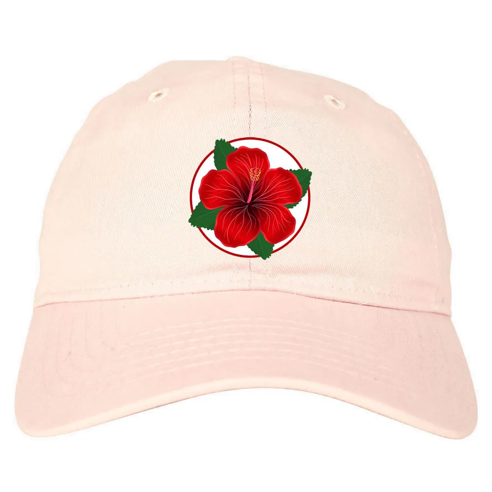 Hibiscus Flower Chest Mens Dad Hat Baseball Cap