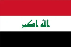 Iraq National Flag Printed