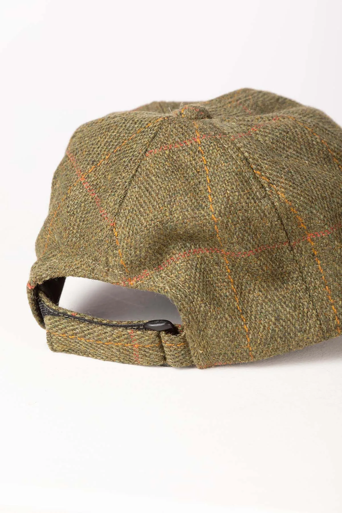 Junior Tweed Baseball Cap with Leather Peak