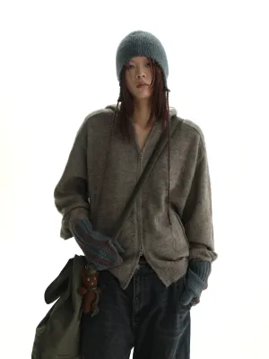 MASONPRINCE Essential Mohair Zip-up Hoodie