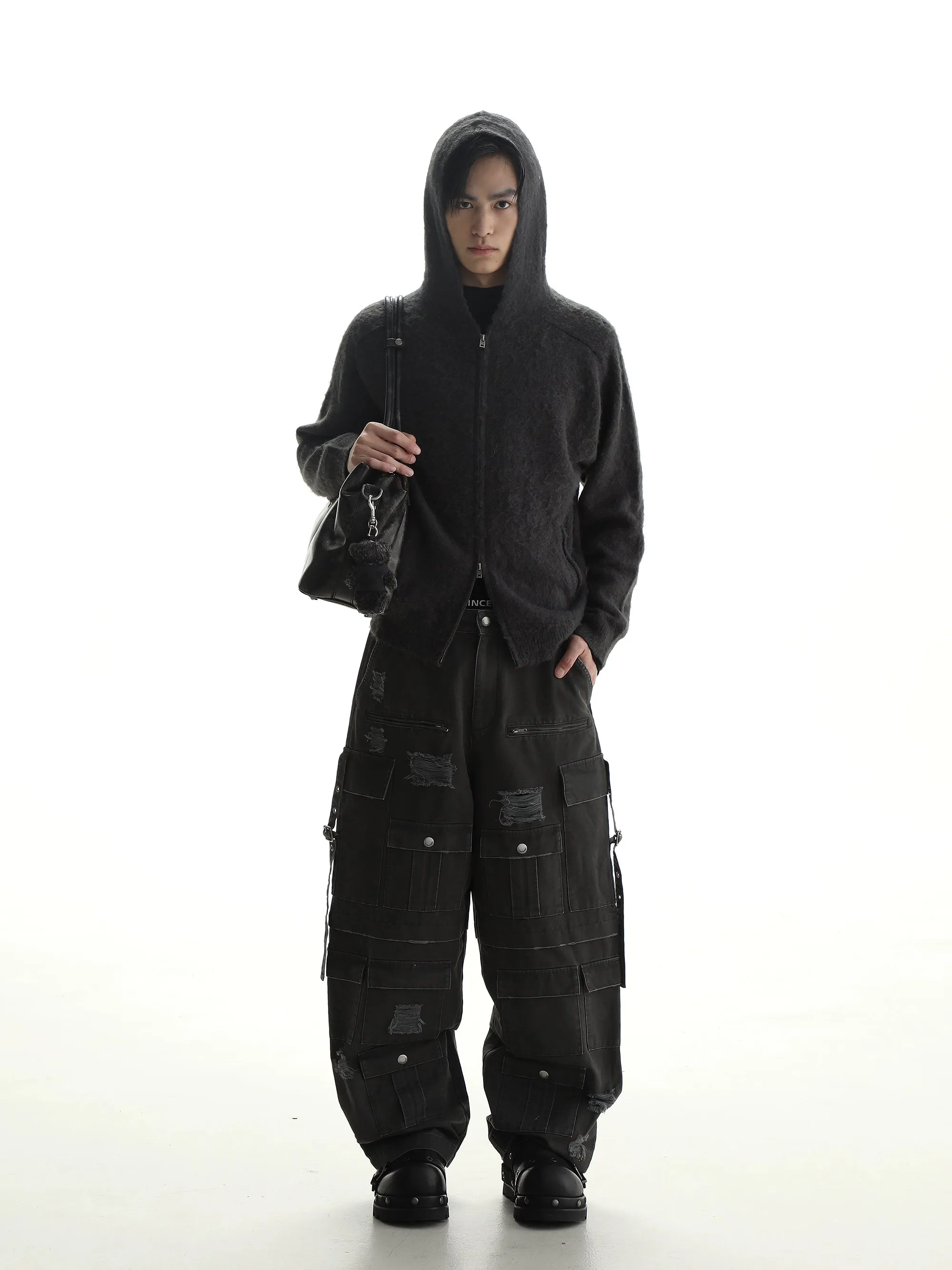 MASONPRINCE Essential Mohair Zip-up Hoodie