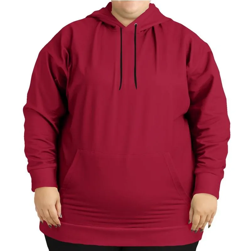 Medium Red Hoodie | Unisex | with PLUS sizes | C0M100Y75K45