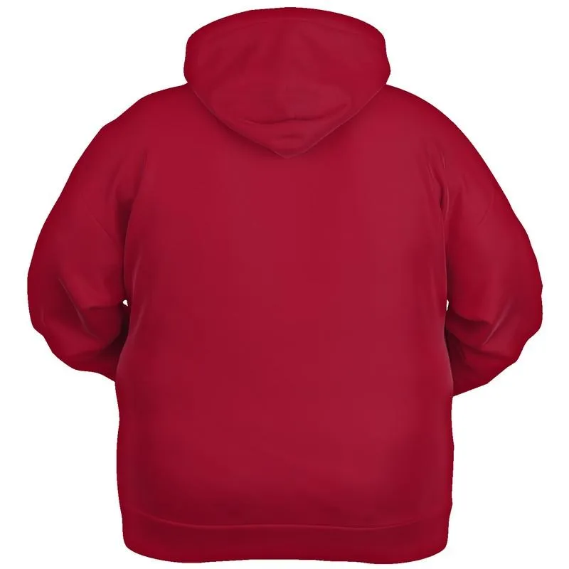 Medium Red Hoodie | Unisex | with PLUS sizes | C0M100Y75K45