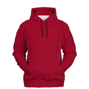Medium Red Hoodie | Unisex | with PLUS sizes | C0M100Y75K45