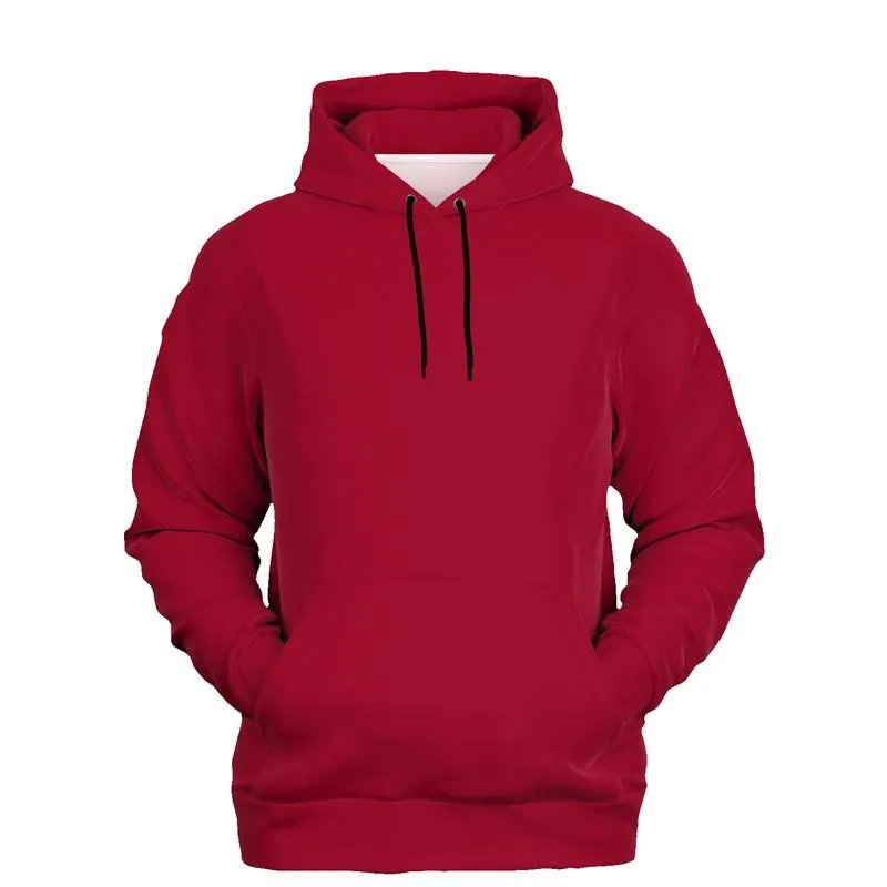 Medium Red Hoodie | Unisex | with PLUS sizes | C0M100Y75K45
