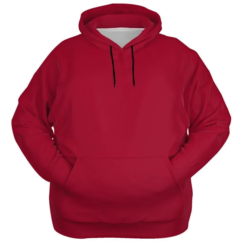 Medium Red Hoodie | Unisex | with PLUS sizes | C0M100Y75K45