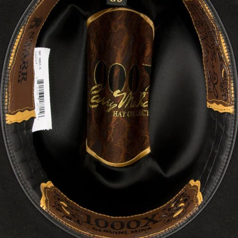 Milano Hats 1000X Imperial Black Mink Felt Hat