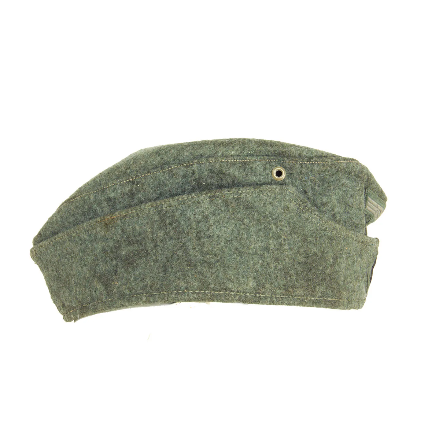 Original German WWII Heer Army 1940 dated 58cm EM-NCO Schiffchen M38 Overseas Cap - Removed Soutache