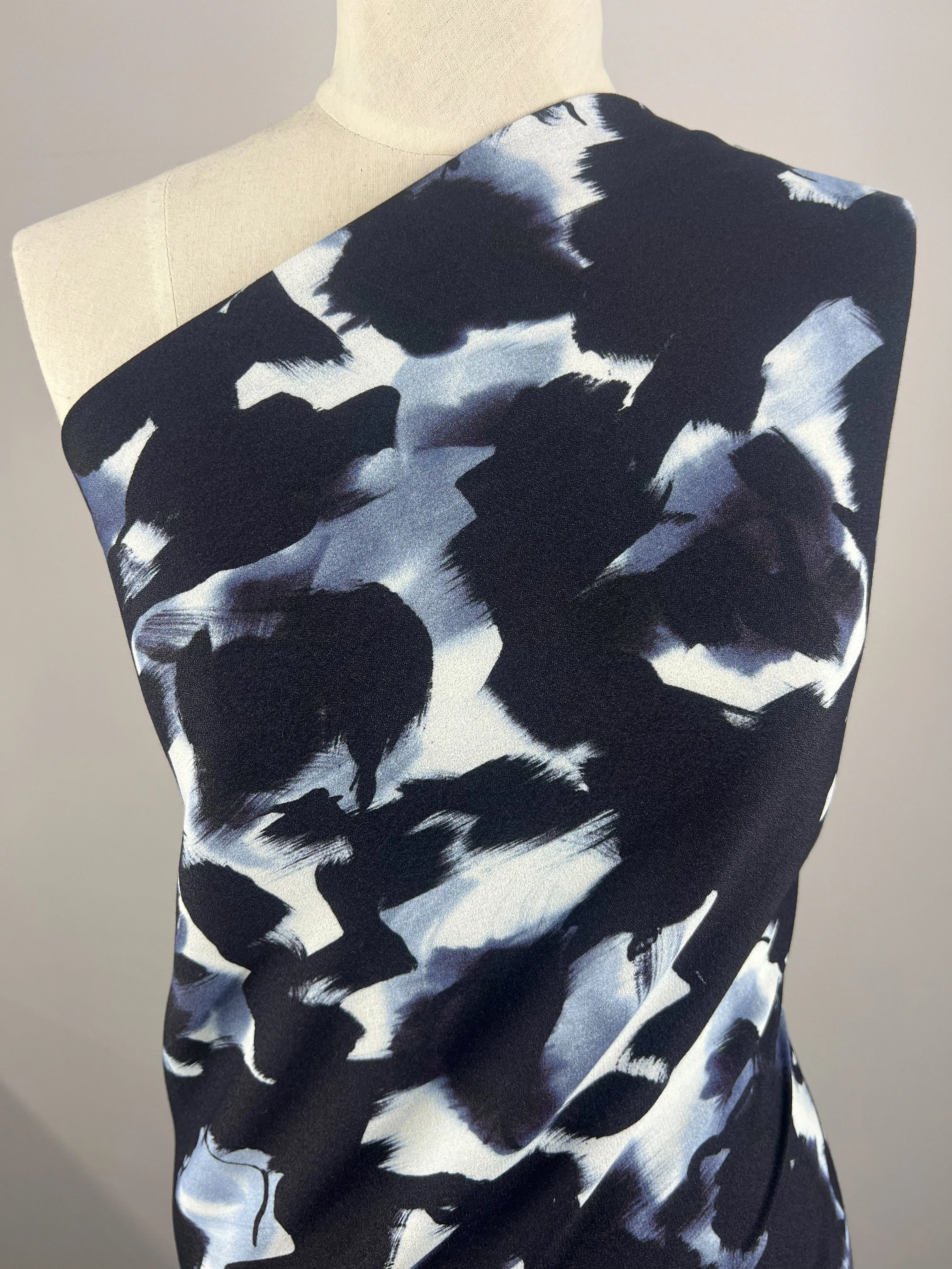Printed Crepe - Bokeh Wash - 140cm