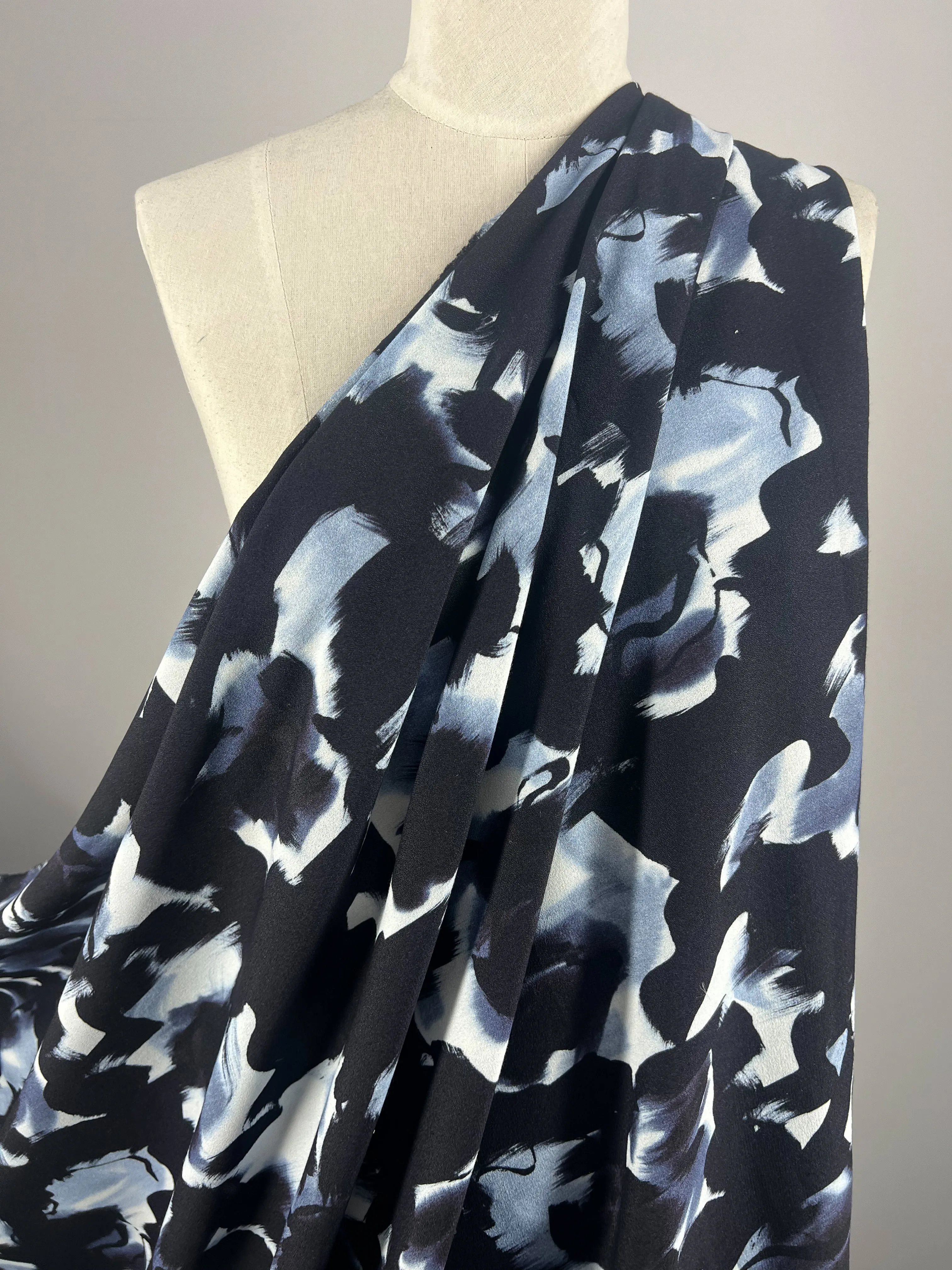 Printed Crepe - Bokeh Wash - 140cm