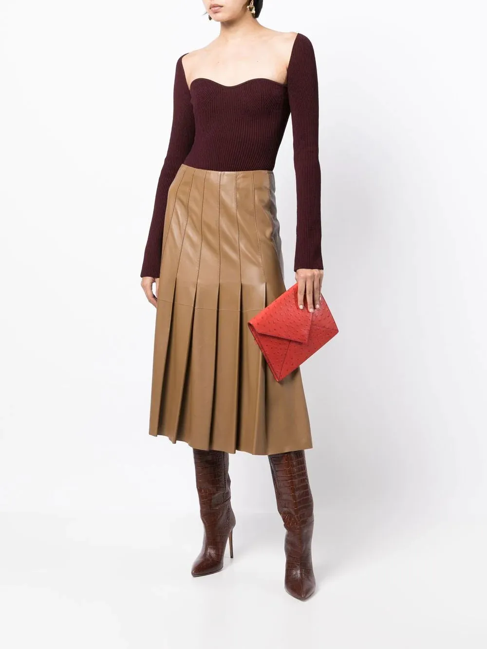 Red Envelope Liddy Clutch Bag