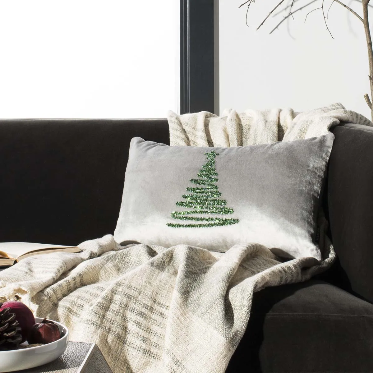 Safavieh Enchanted Evergreen Pillow, PLS882