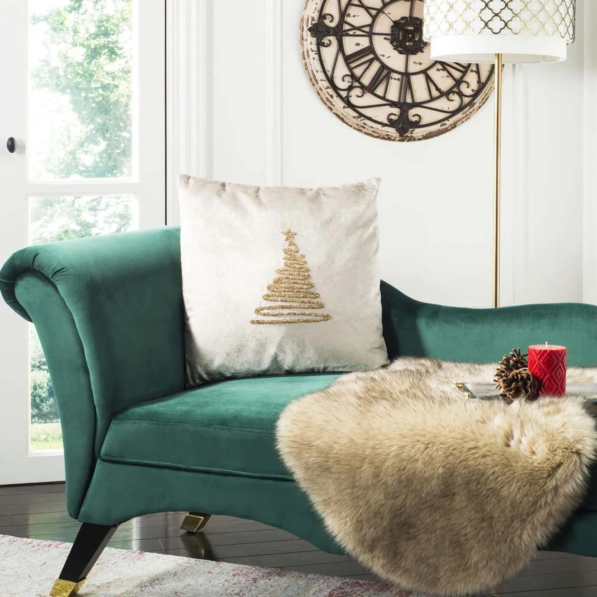 Safavieh Enchanted Evergreen Pillow, PLS882