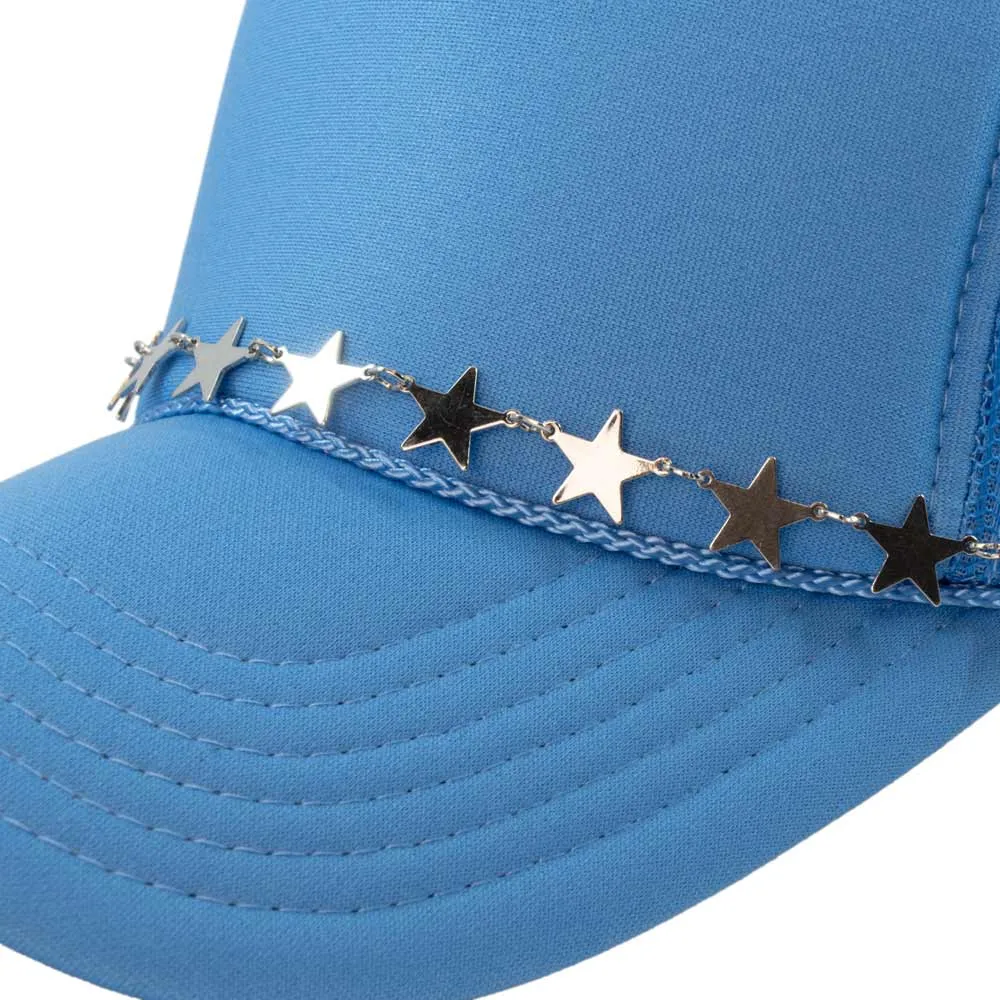 Silver Stars Wholesale Chain for Hats