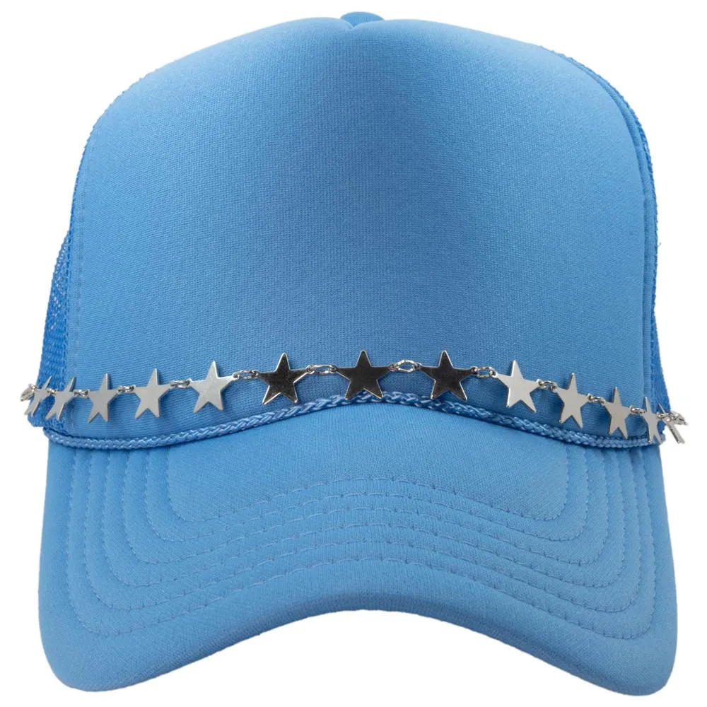 Silver Stars Wholesale Chain for Hats