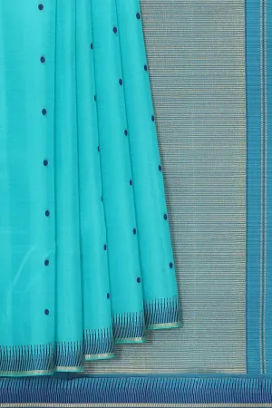 Sky Blue Silk Saree