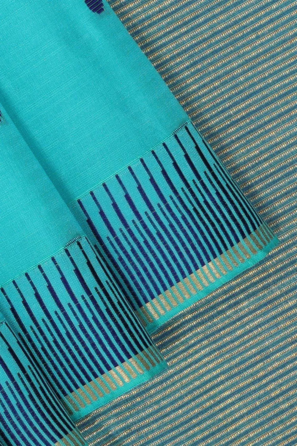 Sky Blue Silk Saree