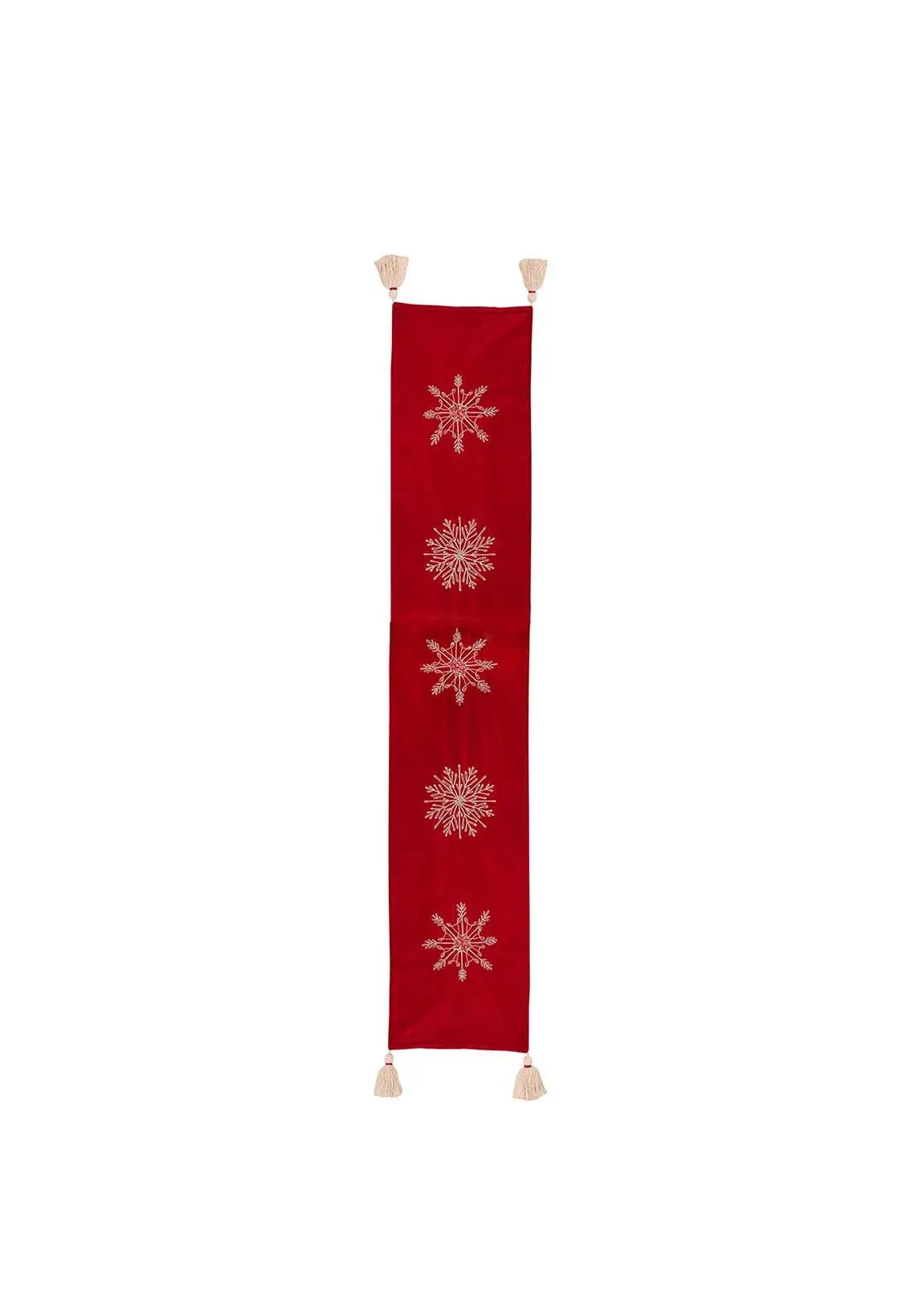 Snowflake Embroidery Table Runner
