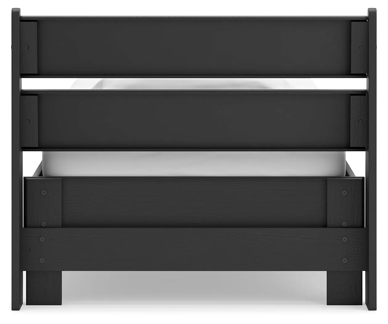 Socalle Twin Panel Headboard with Dresser in Black