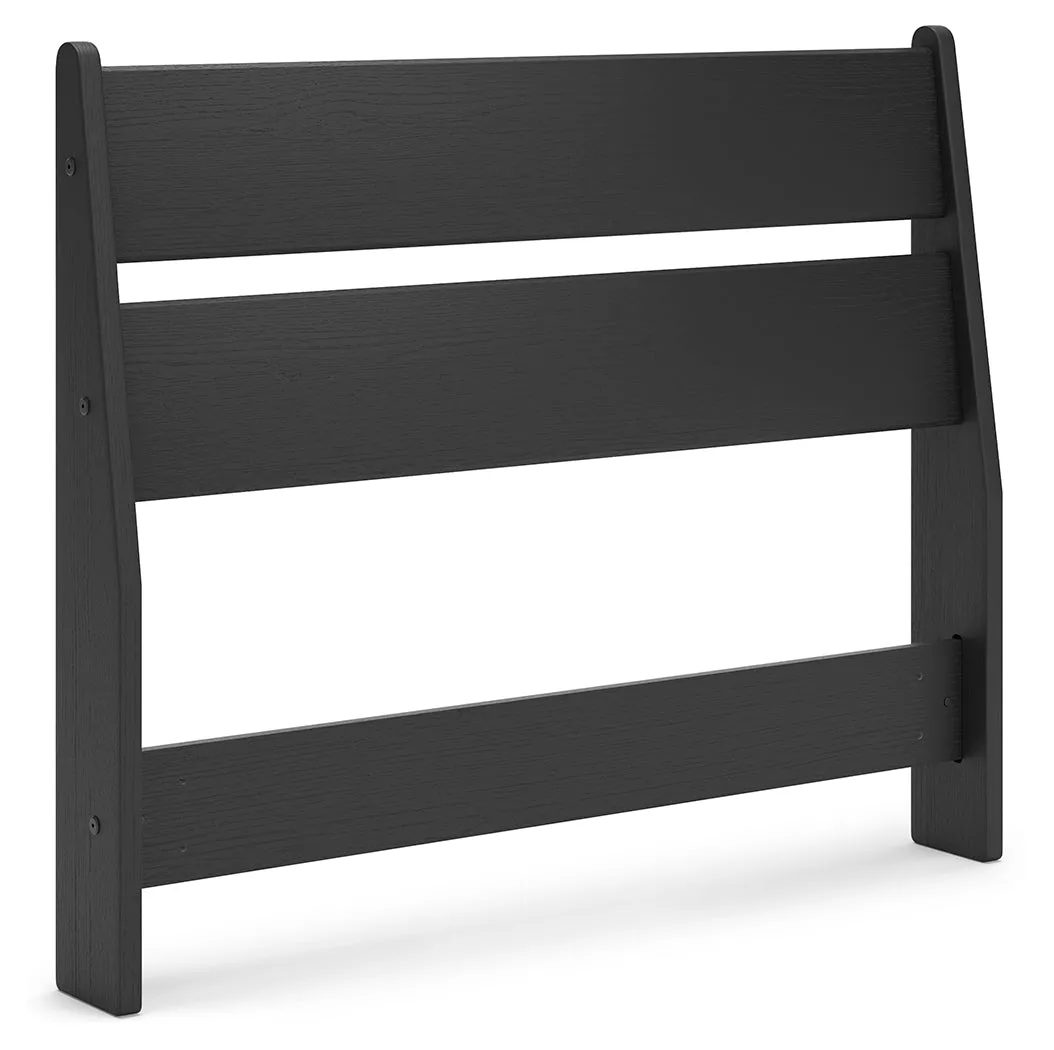 Socalle Twin Panel Headboard with Dresser in Black