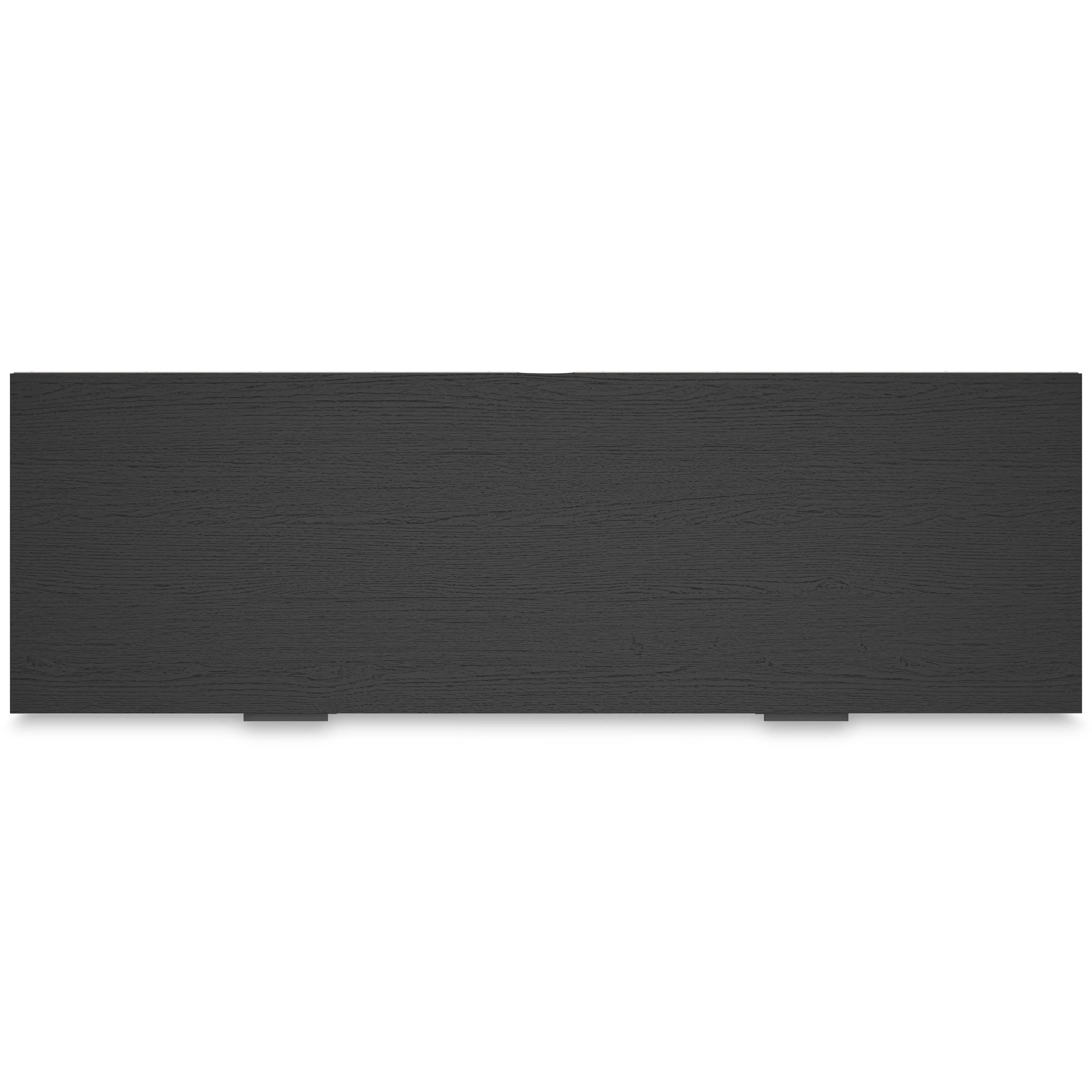 Socalle Twin Panel Headboard with Dresser in Black