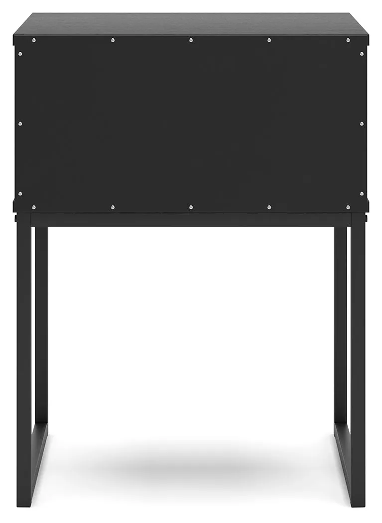 Socalle Twin Panel Platform Bed with Dresser, Chest and 2 Nightstands in Black