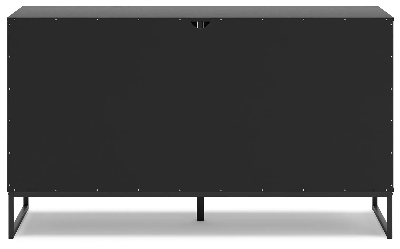 Socalle Twin Panel Platform Bed with Dresser, Chest and 2 Nightstands in Black