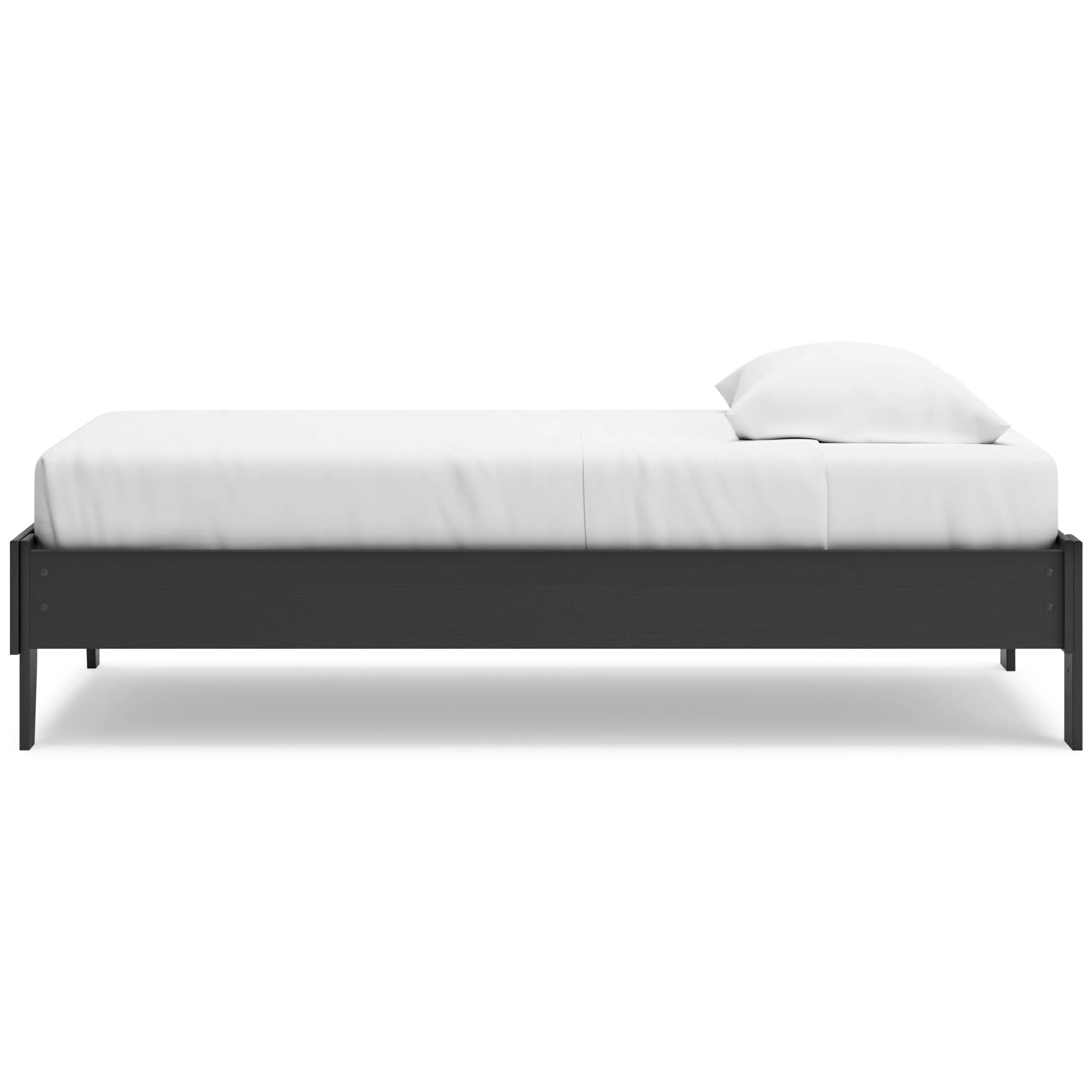 Socalle Twin Platform Bed with Dresser and Chest in Black