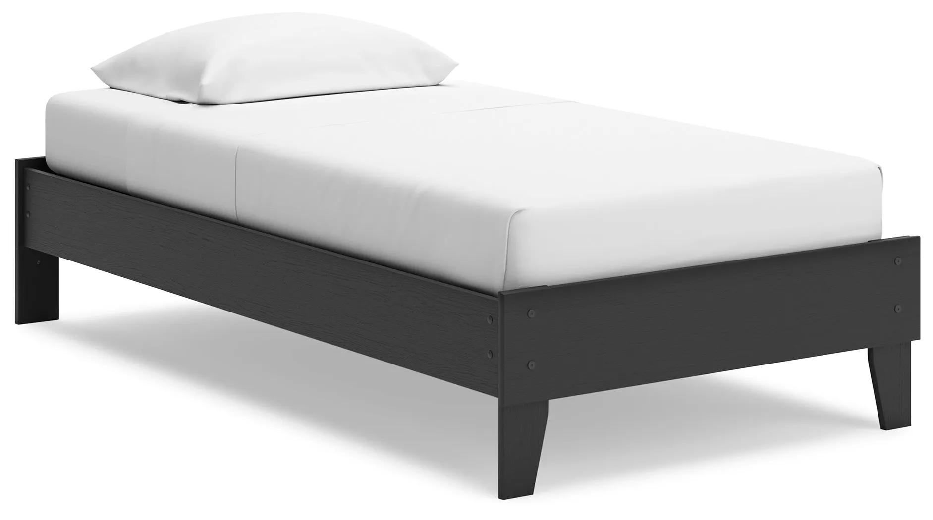 Socalle Twin Platform Bed with Dresser and Chest in Black