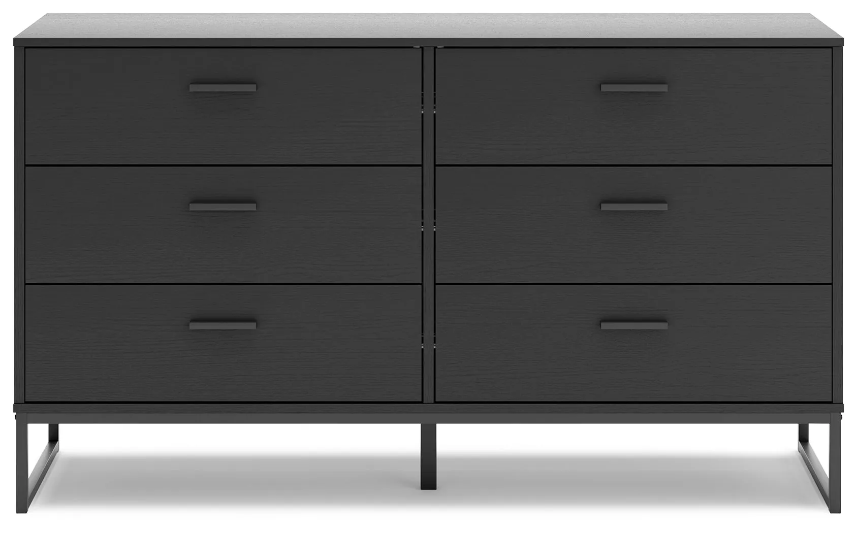 Socalle Twin Platform Bed with Dresser and Chest in Black