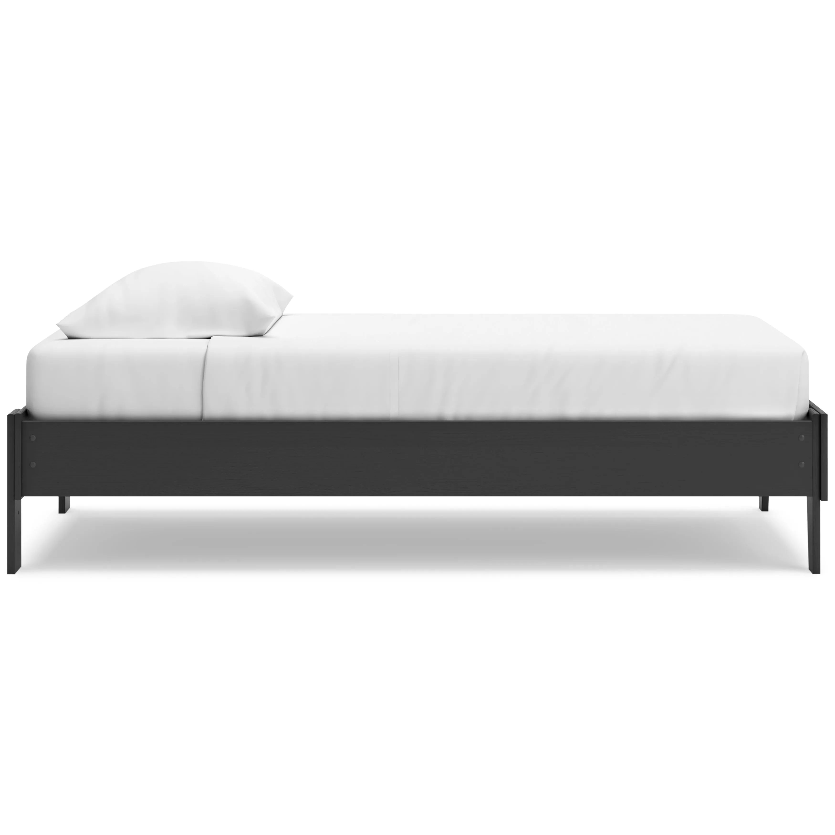 Socalle Twin Platform Bed with Dresser and Chest in Black