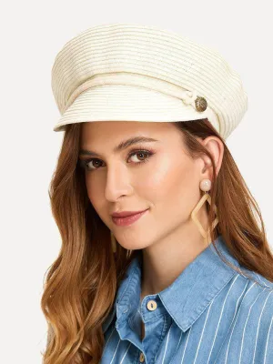 Straw Baker Boy Hat